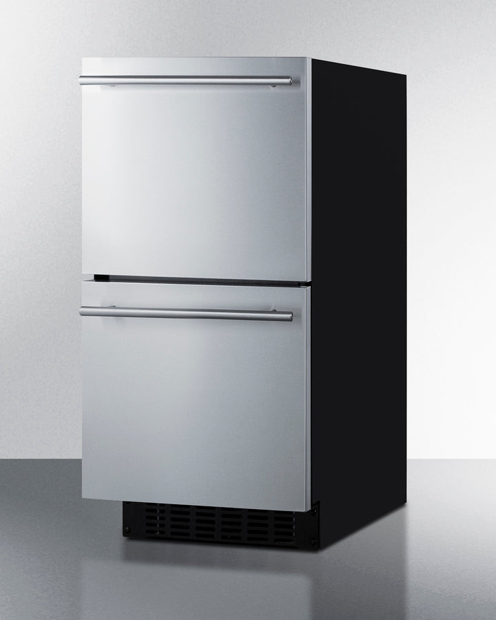 15" Wide 2-Drawer All-Refrigerator, ADA Compliant Summit ASDR1524 - Summit - Wine Fridge Pros