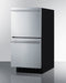15" Wide 2-Drawer All-Refrigerator, ADA Compliant (Panels Not Included) Summit ASDR1524PNR - Summit - Wine Fridge Pros