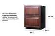 24" Wide 2-Drawer All-Refrigerator, ADA Compliant (Panels Not Included) - Summit ASDR2414PNR - Summit - Wine Fridge Pros