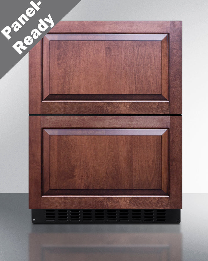 24" Wide 2-Drawer All-Refrigerator, ADA Compliant (Panels Not Included) - Summit ASDR2414PNR - Summit - Wine Fridge Pros