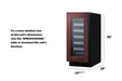 15" Wide Built-In Wine Cellar, ADA Compliant (Panel Not Included) - Summit ASDW1522PNR - Summit - Wine Fridge Pros