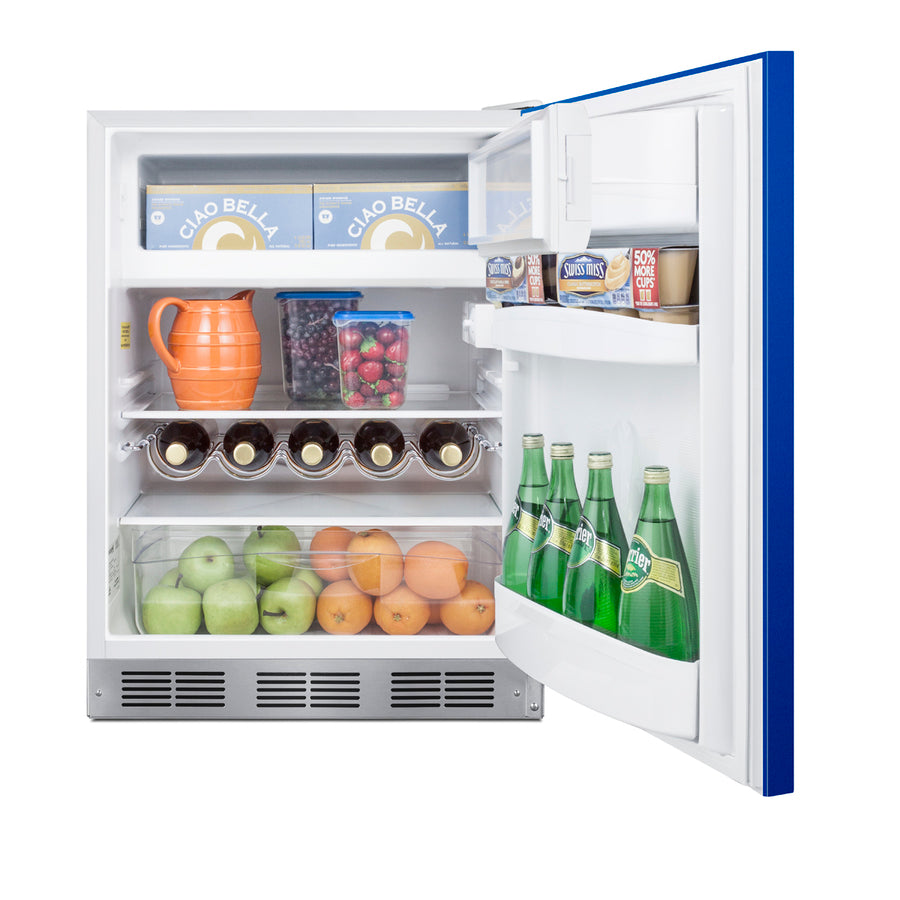 24" Wide Refrigerator-Freezer - Summit BRF611WHG