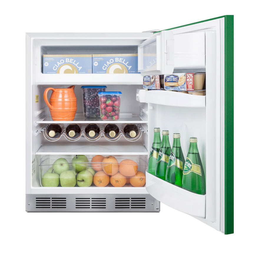 24" Wide Refrigerator-Freezer, ADA Compliant - Summit BRF611WHGADA - Summit - Wine Fridge Pros