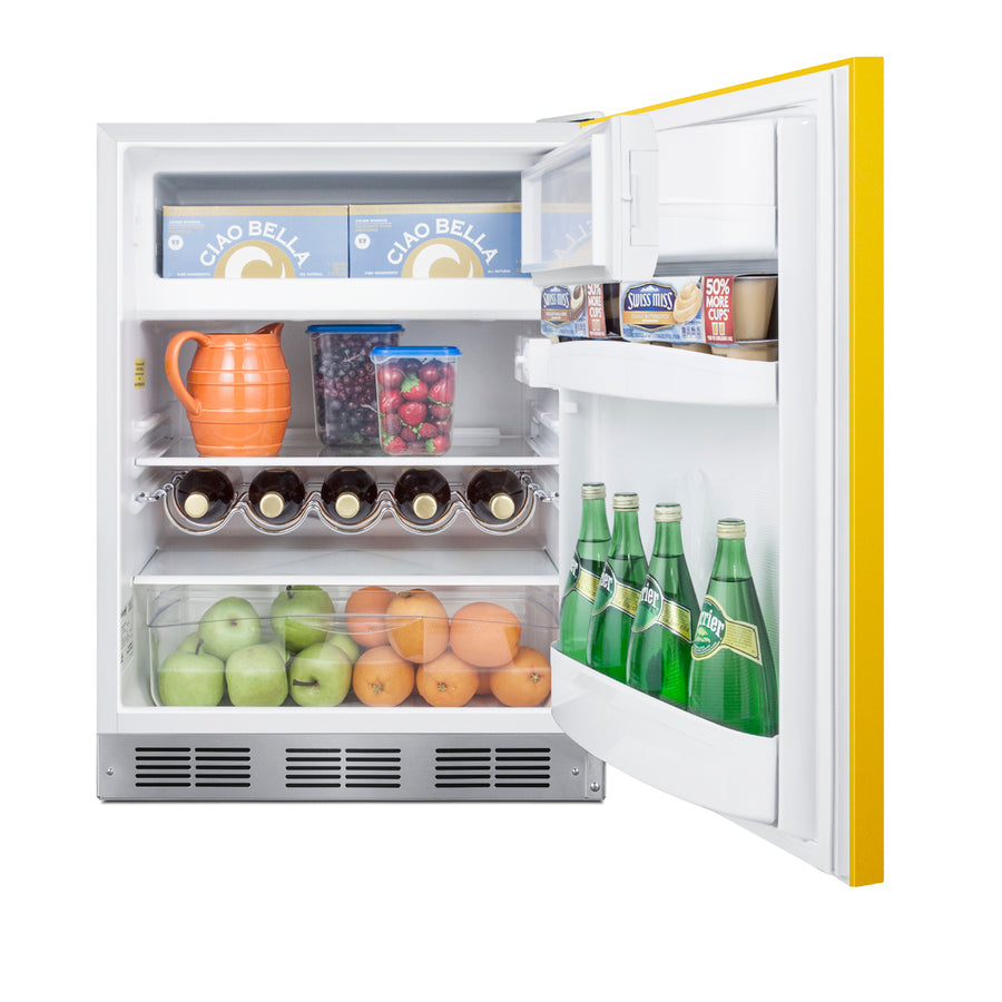 24" Wide Refrigerator-Freezer - Summit BRF611WHY