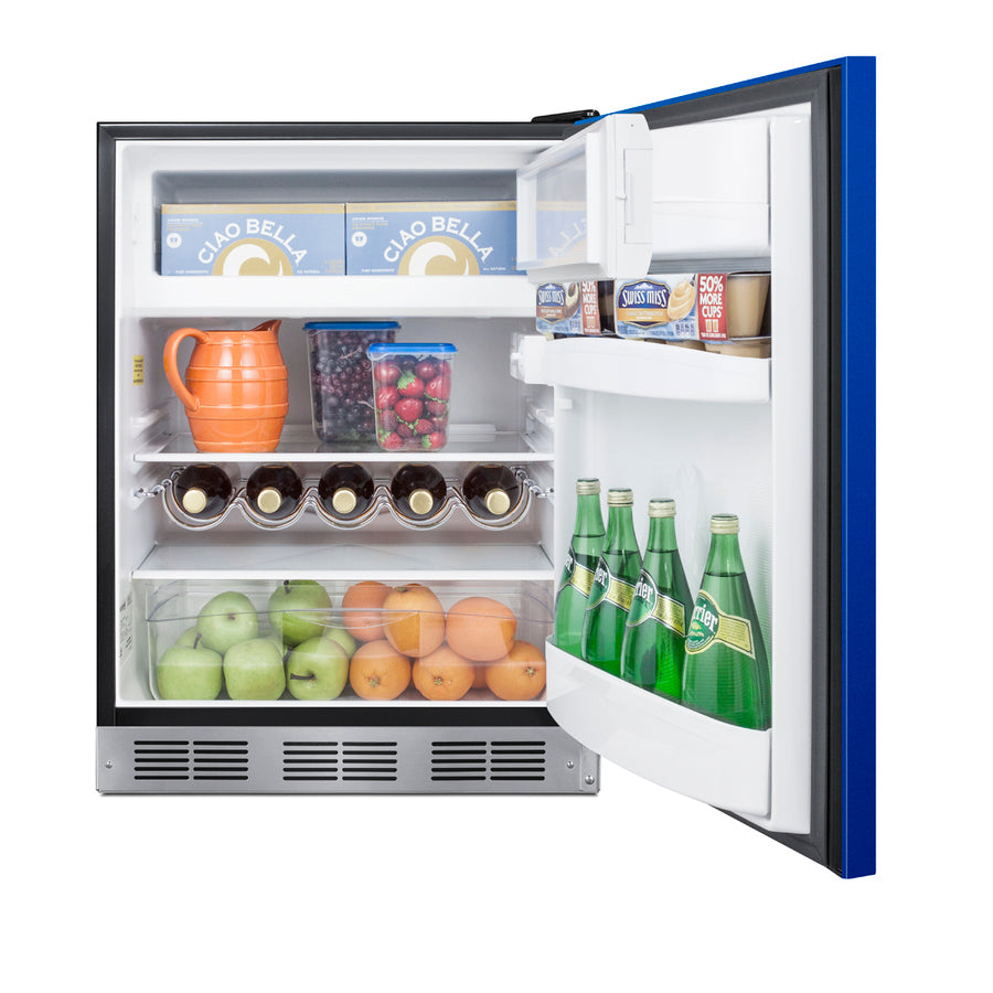 24" Wide Refrigerator-Freezer, ADA Compliant - Summit BRF631BKBADA