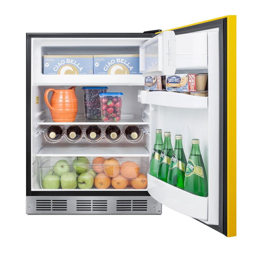 24" Wide Refrigerator-Freezer, ADA Compliant - Summit BRF631BKYADA