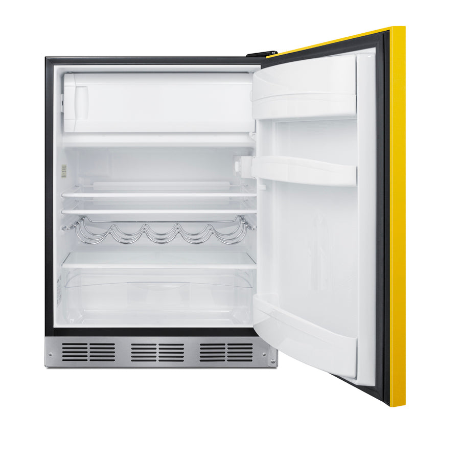 24" Wide Refrigerator-Freezer, ADA Compliant - Summit BRF631BKYADA