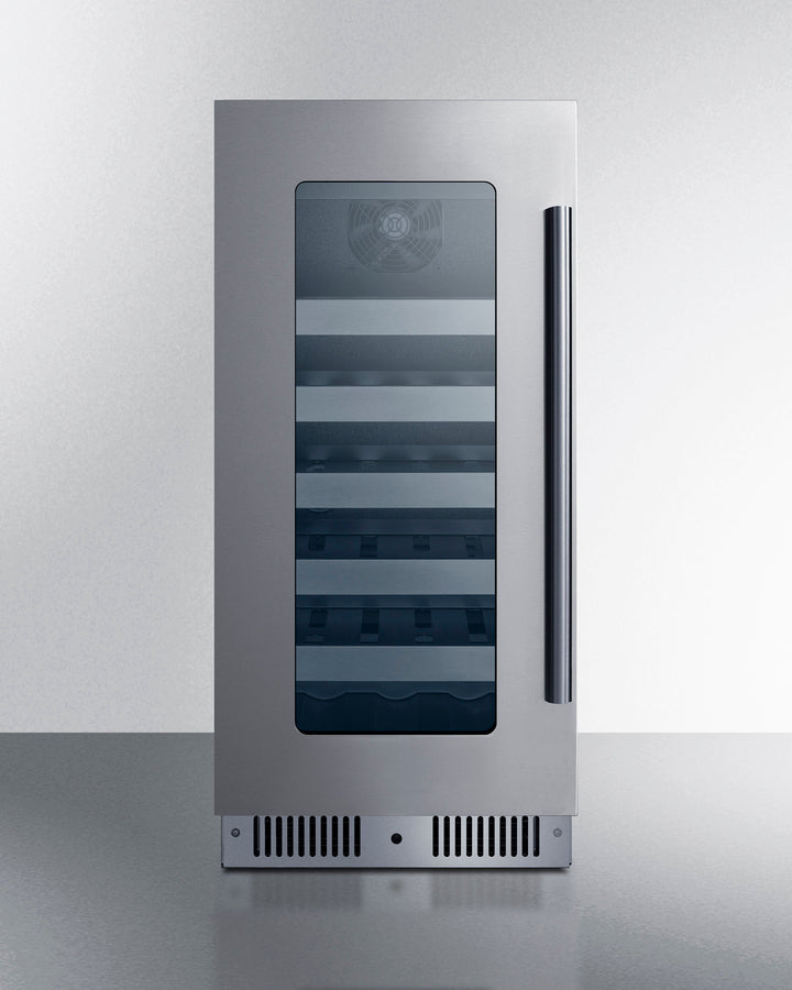 15" Wide Built-In Wine Cellar - Summit CL155WC1LHD - Summit - Wine Fridge Pros