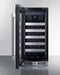15" Wide Built-In Wine Cellar - Summit CL155WC1LHD - Summit - Wine Fridge Pros