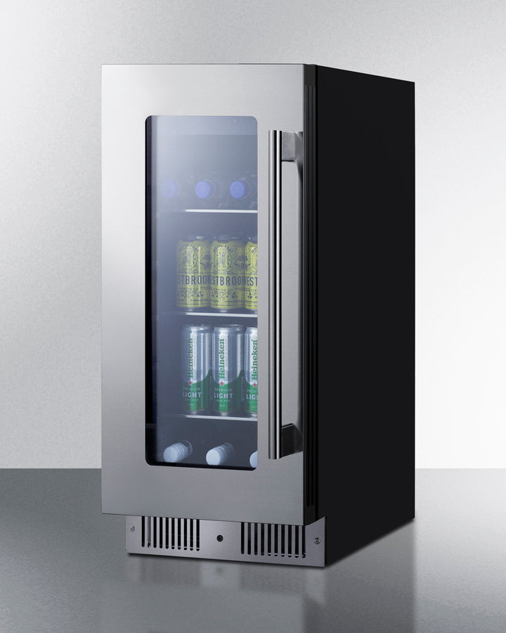 15" Wide Built-In Beverage Center - Summit CL156BV1LHD - Summit - Wine Fridge Pros