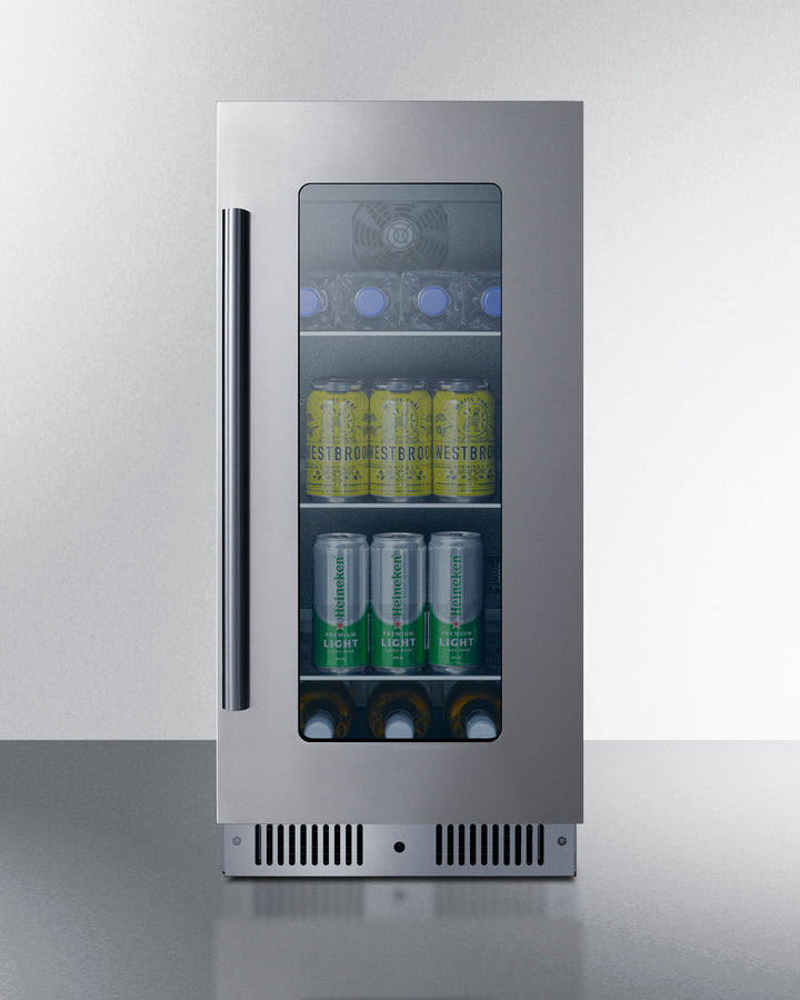 15" Wide Built-In Beverage Center - Summit CL156BV1 - Summit - Wine Fridge Pros