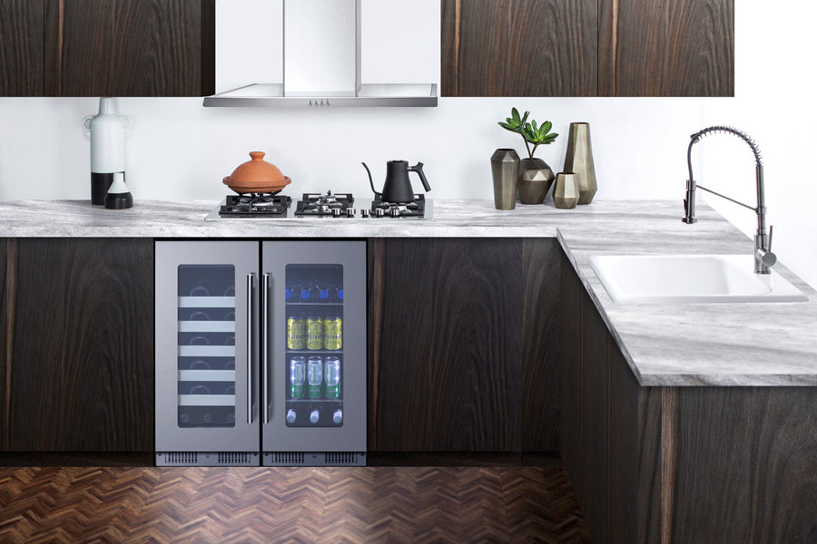 15" Wide Built-In Beverage Center - Summit CL156BV1LHD - Summit - Wine Fridge Pros