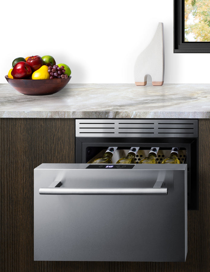 18" Wide Built-In Wine/Beverage Cooler Drawer - Summit COOL1D - Summit - Wine Fridge Pros