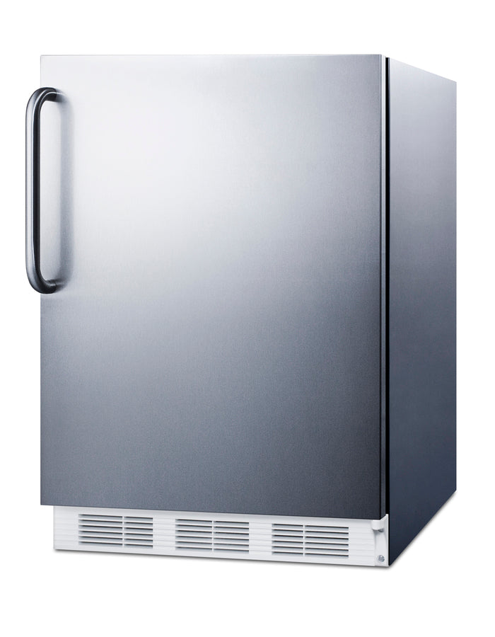24" Wide Built-In Refrigerator-Freezer, ADA Compliant - Summit CT661WCSSADA - Summit - Wine Fridge Pros