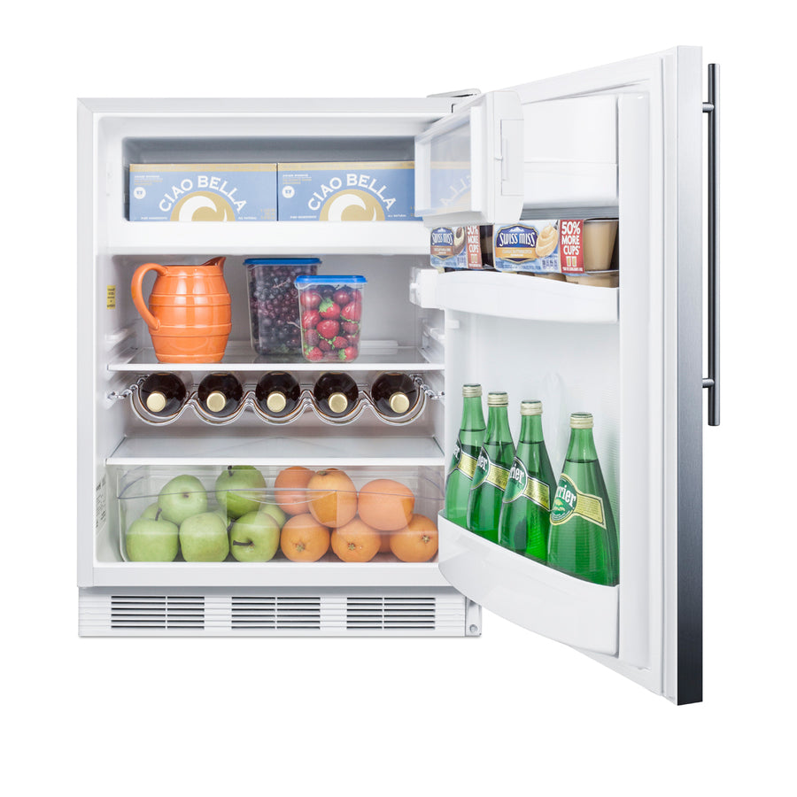 24" Wide Refrigerator-Freezer - Summit CT661WSSHV - Summit - Wine Fridge Pros