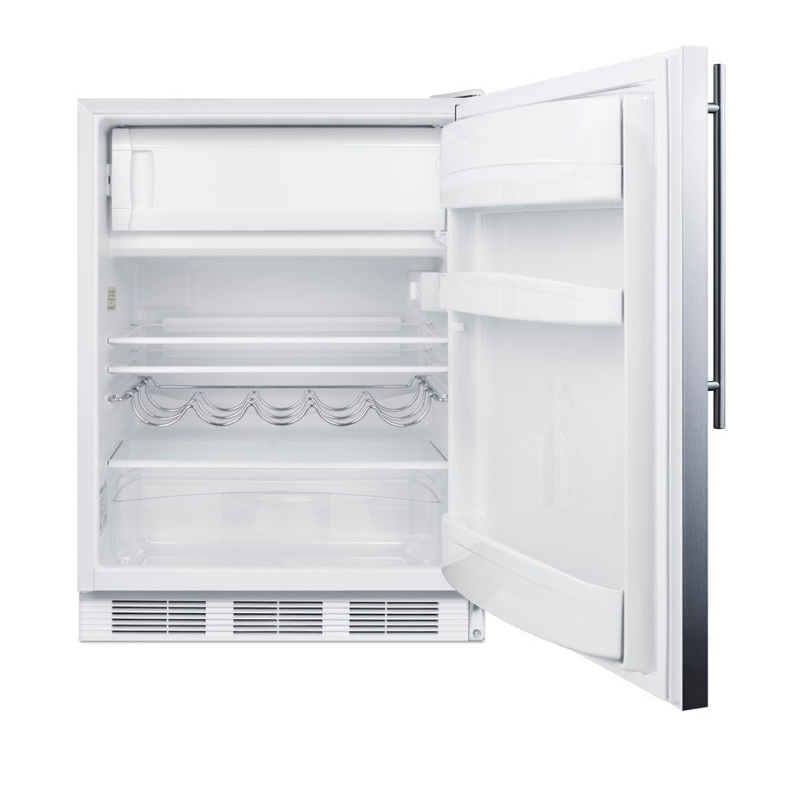 24" Wide Refrigerator-Freezer - Summit CT661WSSHV - Summit - Wine Fridge Pros