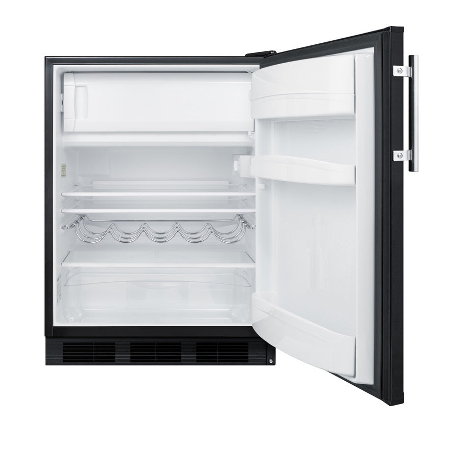 24" Wide Refrigerator-Freezer, ADA Compliant - Summit CT663BKADA - Summit - Wine Fridge Pros