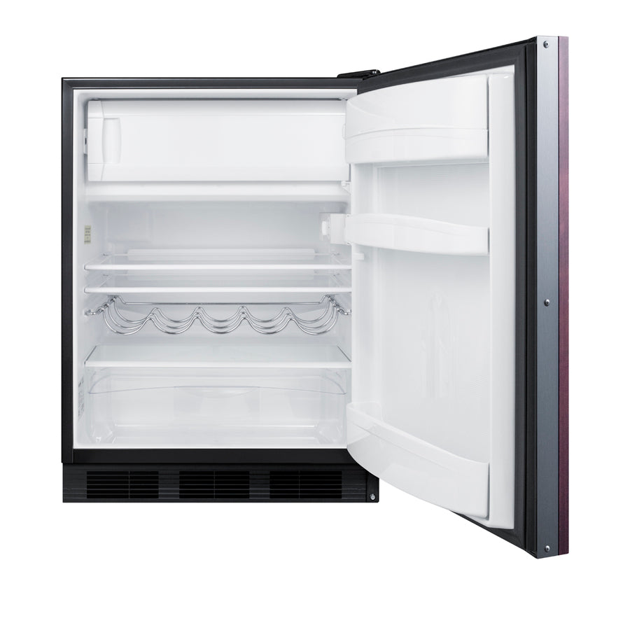 24" Wide Refrigerator-Freezer, ADA Compliant (Panel Not Included) - Summit CT663BKIFADA - Summit - Wine Fridge Pros