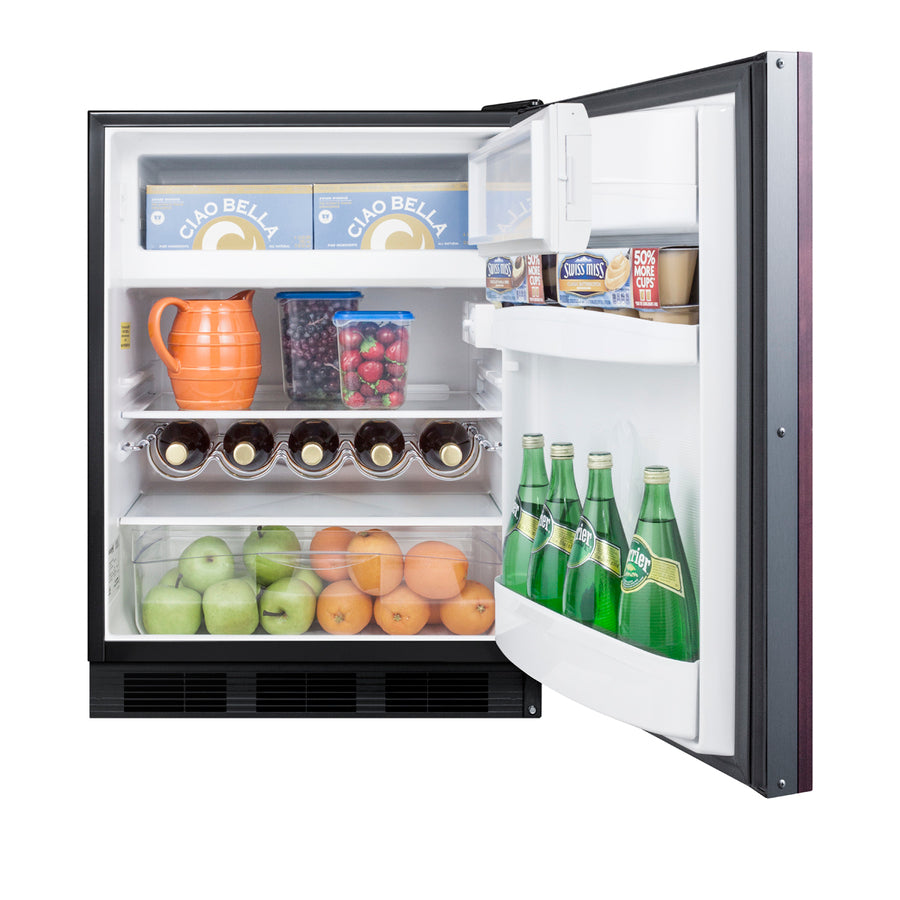 24" Wide Refrigerator-Freezer (Panel Not Included) - Summit CT663BKIF - Summit - Wine Fridge Pros