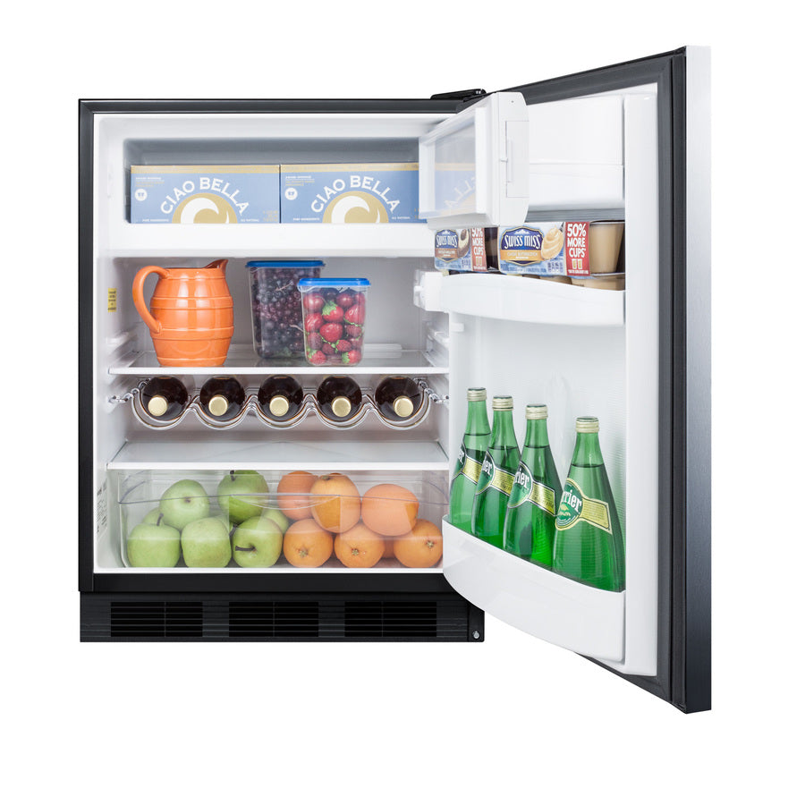 24" Wide Refrigerator-Freezer - Summit CT663BKSSHH - Summit - Wine Fridge Pros