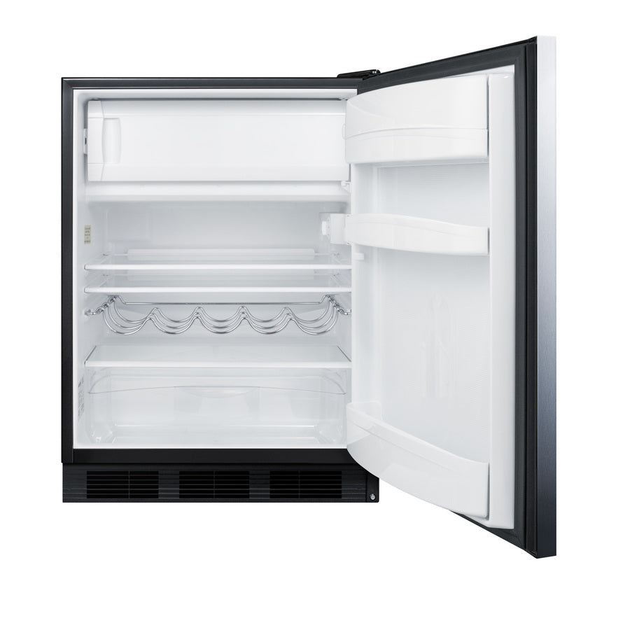 24" Wide Refrigerator-Freezer - Summit CT663BKSSHH - Summit - Wine Fridge Pros