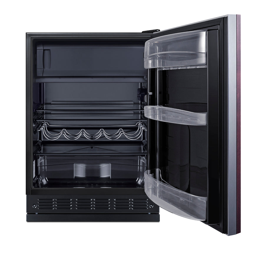 Next 24" Wide Refrigerator-Freezer (Panel Not Included) - Summit CT66BK2SSRSIF - Summit - Wine Fridge Pros