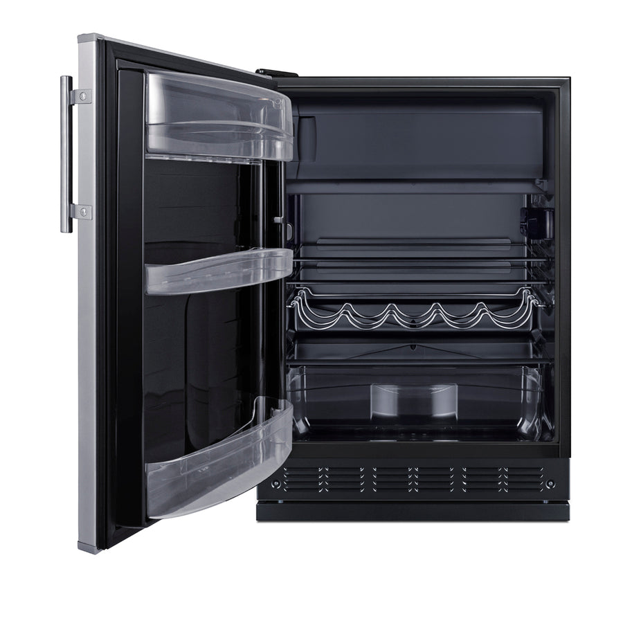 24" Wide Refrigerator-Freezer - Summit CT66BK2SSRSLHD - Summit - Wine Fridge Pros