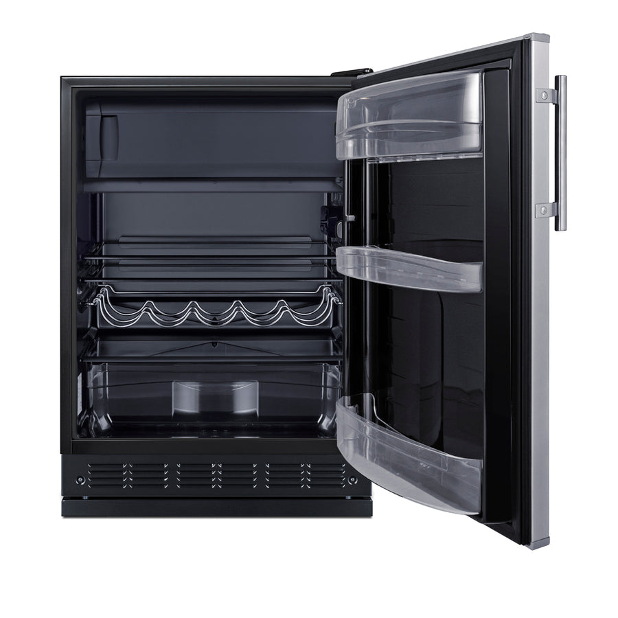 24" Wide Refrigerator-Freezer - Summit CT66BK2SSRS - Summit - Wine Fridge Pros