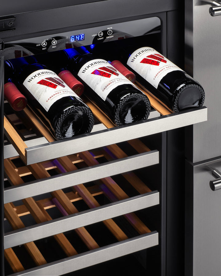 36" Wide Combination Wine Cellar & 2-Drawer Refrigerator - Summit SWCDAR36UC