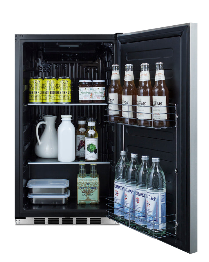 Shallow Depth Built-In All-Refrigerator (Panel Not Included) - Summit FF195CSSIF - Summit - Wine Fridge Pros