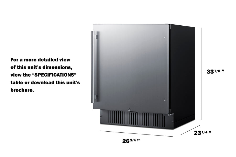 27" Wide Outdoor All-Refrigerator - Summit SPR2700SS