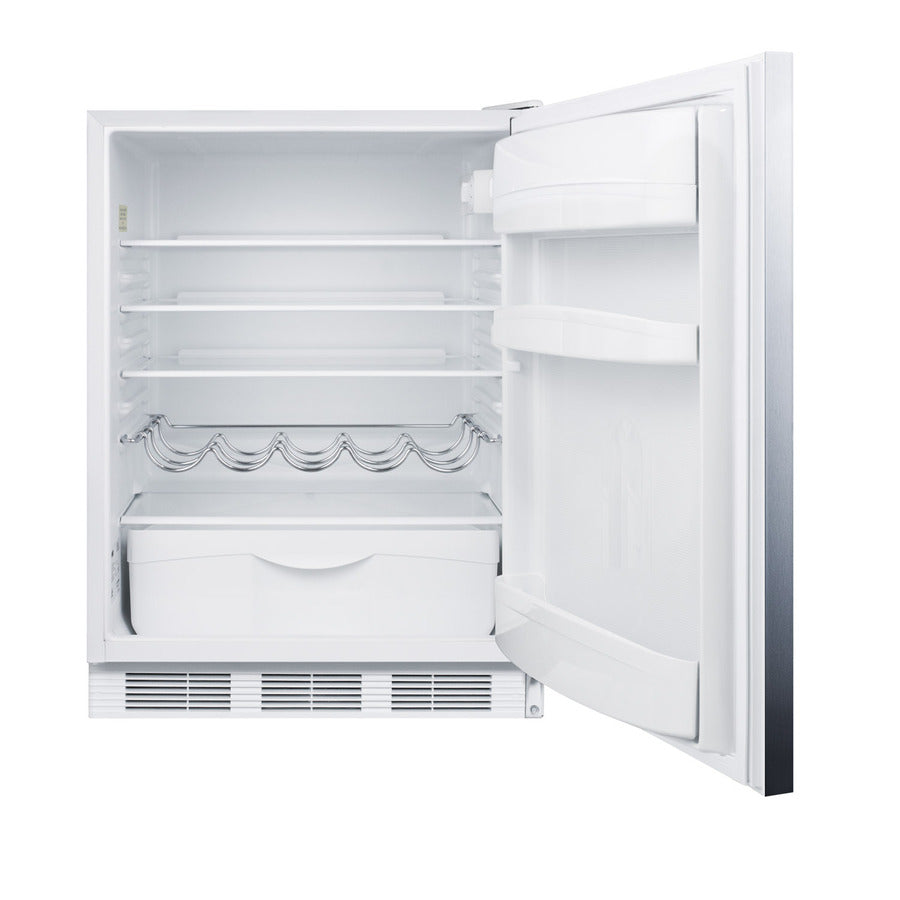 24" Wide All-Refrigerator - Summit FF61WSSHH - Summit - Wine Fridge Pros