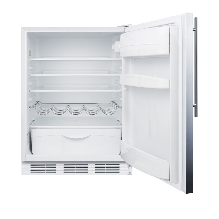 24" Wide All-Refrigerator - Summit FF61WSSHV - Summit - Wine Fridge Pros