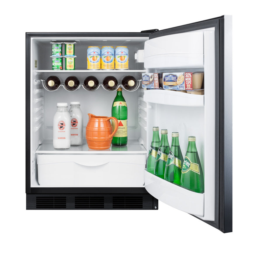 24" Wide All-Refrigerator, ADA Compliant - Summit FF63BKSSHHADA - Summit - Wine Fridge Pros