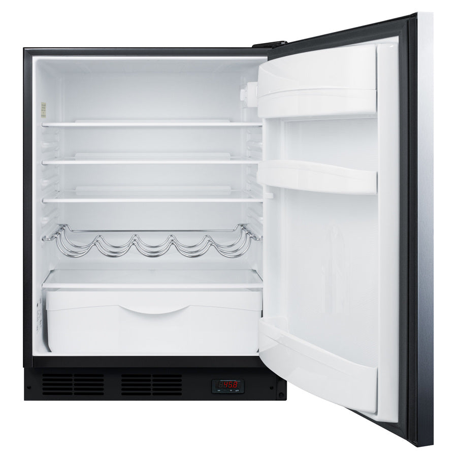 24" Wide Built-In Pub Cellar ADA Compliant  - Summit FF63BKBIDTPUBSSHHADA