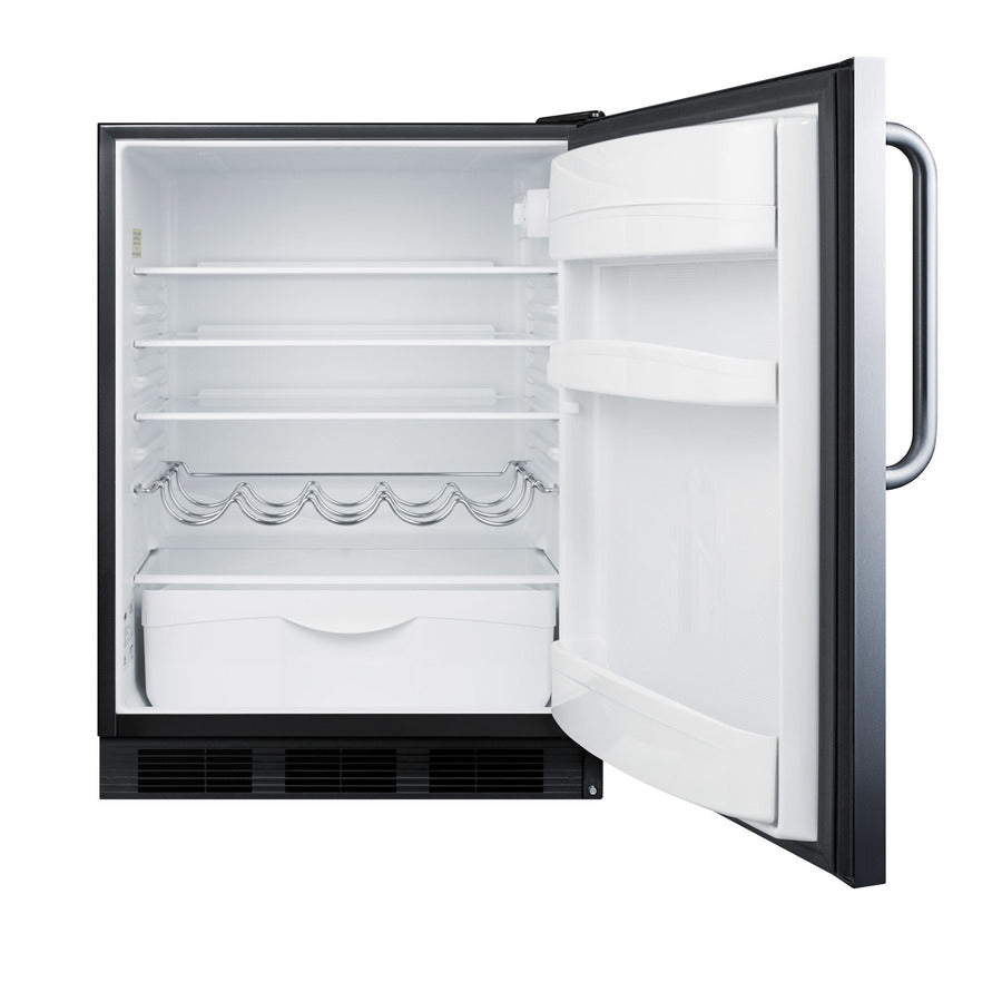 24" Wide Built-In All-Refrigerator - Summit FF63BKCSS - Summit - Wine Fridge Pros