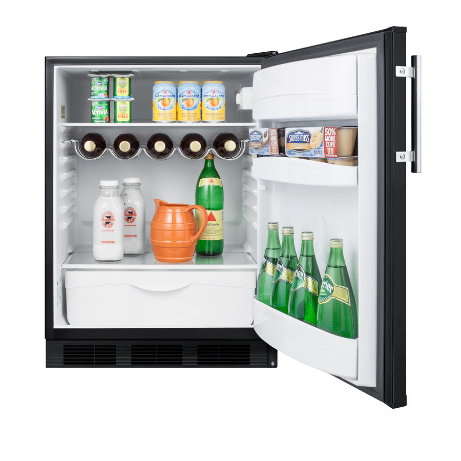 24" Wide All-Refrigerator - Summit FF63BK - Summit - Wine Fridge Pros