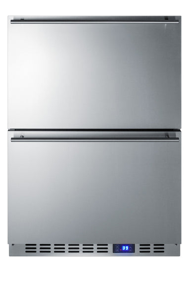 24" Wide Built-In 2-Drawer All-Refrigerator - Summit FF642D - Summit - Wine Fridge Pros