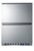 24" Wide Built-In 2-Drawer All-Refrigerator - Summit FF642D - Summit - Wine Fridge Pros