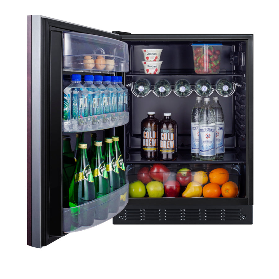 24" Wide All-Refrigerator, ADA Compliant (Panel Not Included)- Summit FF6BK2SSIFADALHD - Summit - Wine Fridge Pros