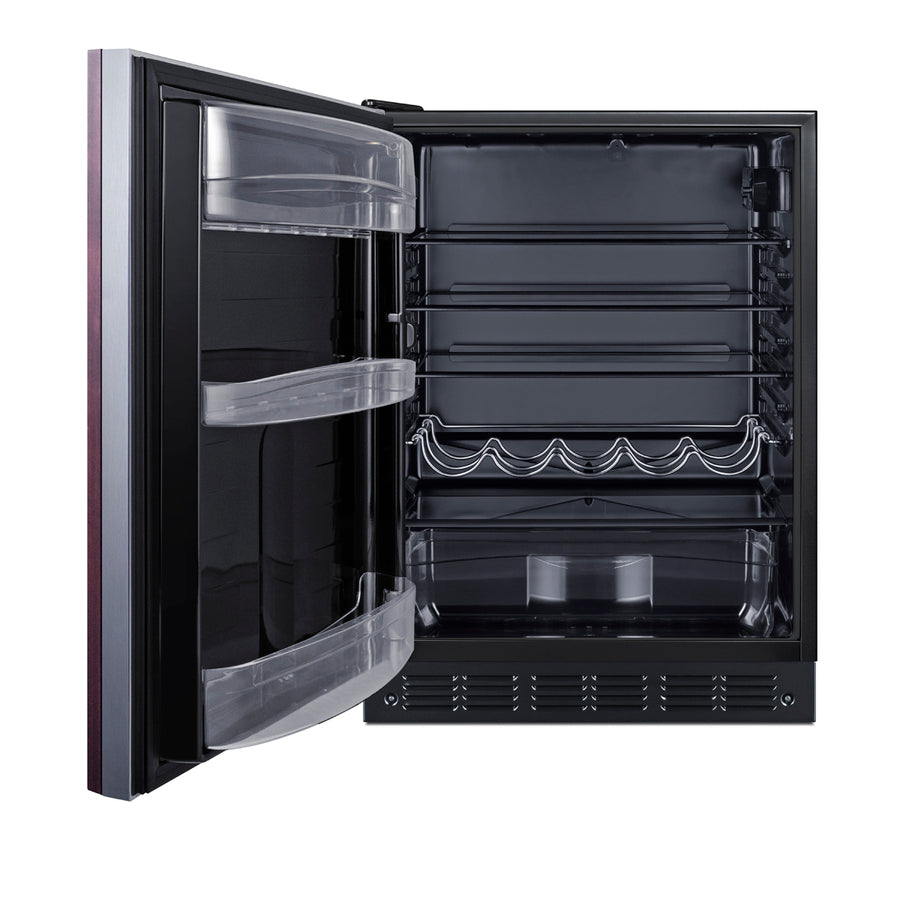 24" Wide All-Refrigerator, ADA Compliant (Panel Not Included)- Summit FF6BK2SSIFADALHD - Summit - Wine Fridge Pros