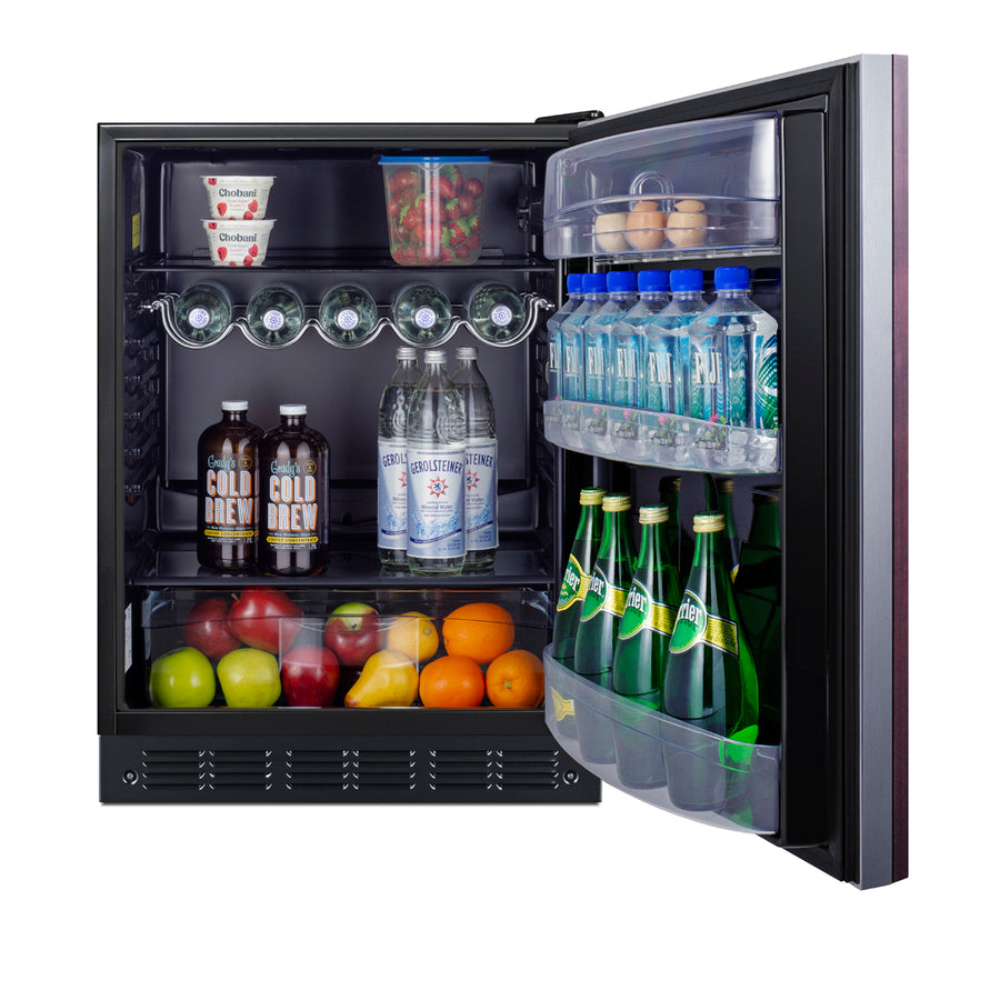24" Wide All-Refrigerator, ADA Compliant (Panel Not Included) - Summit FF6BK2SSIFADA - Summit - Wine Fridge Pros