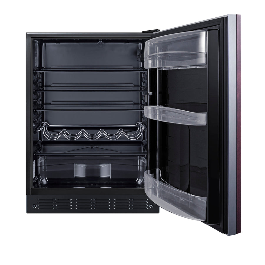 24" Wide All-Refrigerator, ADA Compliant (Panel Not Included) - Summit FF6BK2SSIFADA - Summit - Wine Fridge Pros