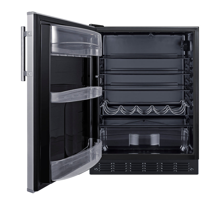 24" Wide All-Refrigerator, ADA Compliant - Summit FF6BK2SSADALHD - Summit - Wine Fridge Pros