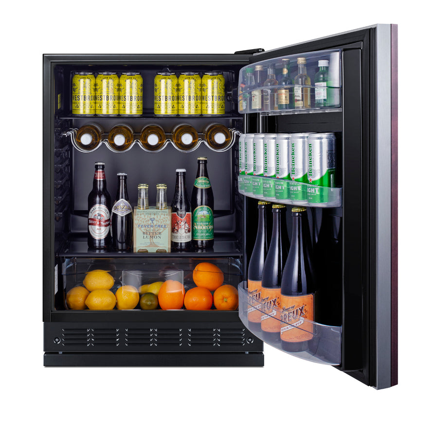24" Wide All-Refrigerator (Panel Not Included) - Summit FF6BK2SSRSIF - Summit - Wine Fridge Pros