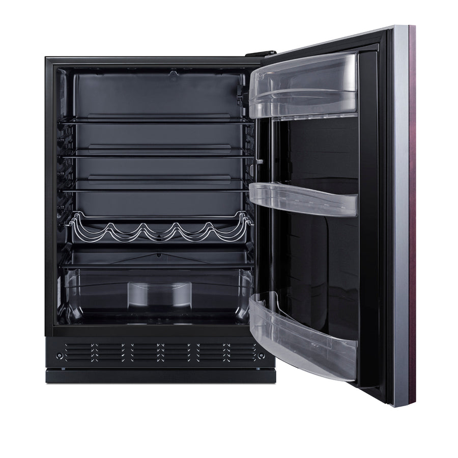 24" Wide All-Refrigerator (Panel Not Included) - Summit FF6BK2SSRSIF - Summit - Wine Fridge Pros
