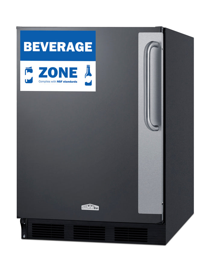 24" Wide All-Refrigerator - Summit FF6BK7BZLHD - Summit - Wine Fridge Pros