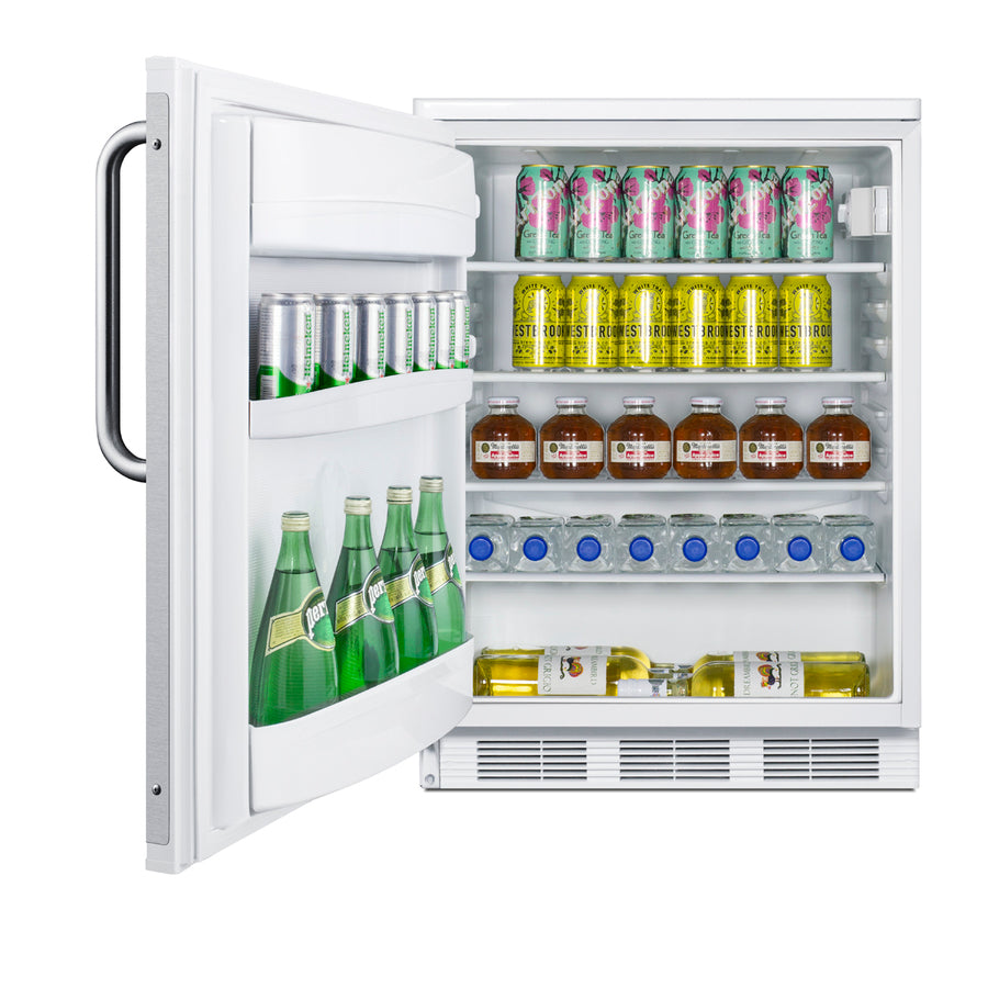 24" Wide All-Refrigerator - Summit FF6W7BZLHD - Summit - Wine Fridge Pros