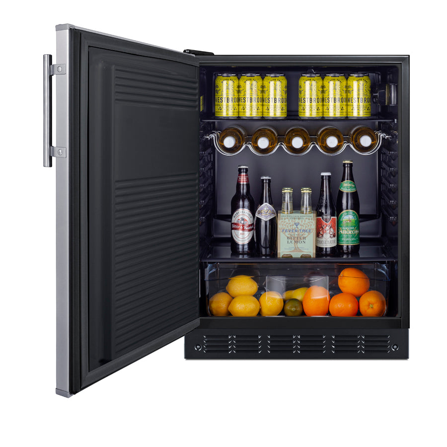 24" Wide All-Refrigerator, ADA Compliant - Summit FF708BL7SSADALHD - Summit - Wine Fridge Pros