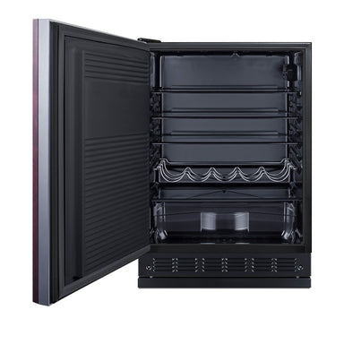 24" Wide All-Refrigerator (Panel Not Included) - Summit FF708BLSSRSIFLHD - Summit - Wine Fridge Pros